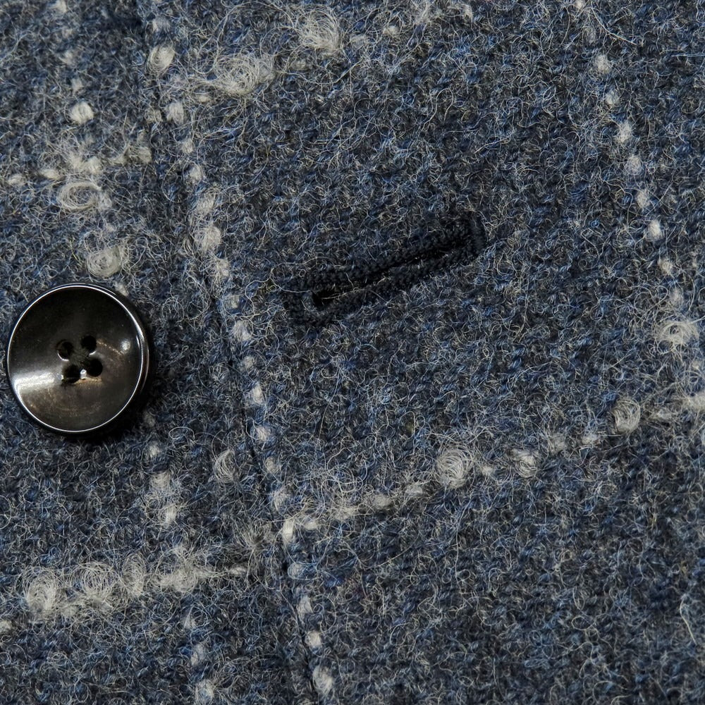 【中古】ラルディーニ LARDINI ウールモヘア ダブル テーラードジャケット グレイッシュネイビー【サイズ46】【 状態ランクA 】【 メンズ 】[BPD]