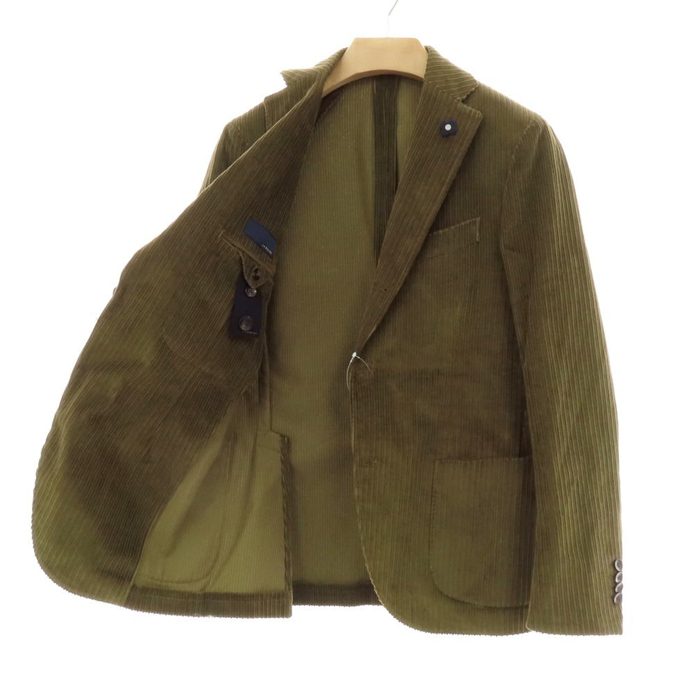 【中古】ラルディーニ LARDINI コーデュロイ カジュアルジャケット オリーブ【 46 】【 状態ランクB 】【 メンズ 】