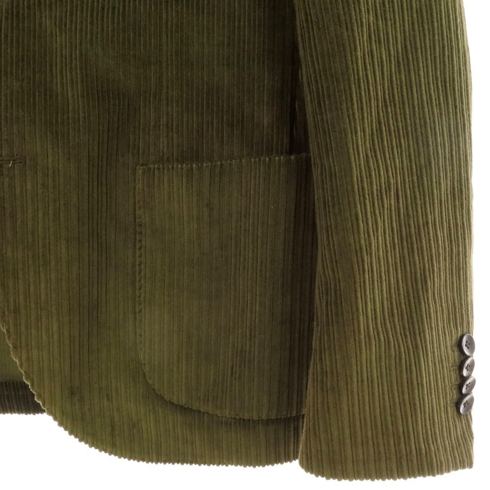 【中古】ラルディーニ LARDINI コーデュロイ カジュアルジャケット オリーブ【サイズ46】【 状態ランクB 】【 メンズ 】[BPD]