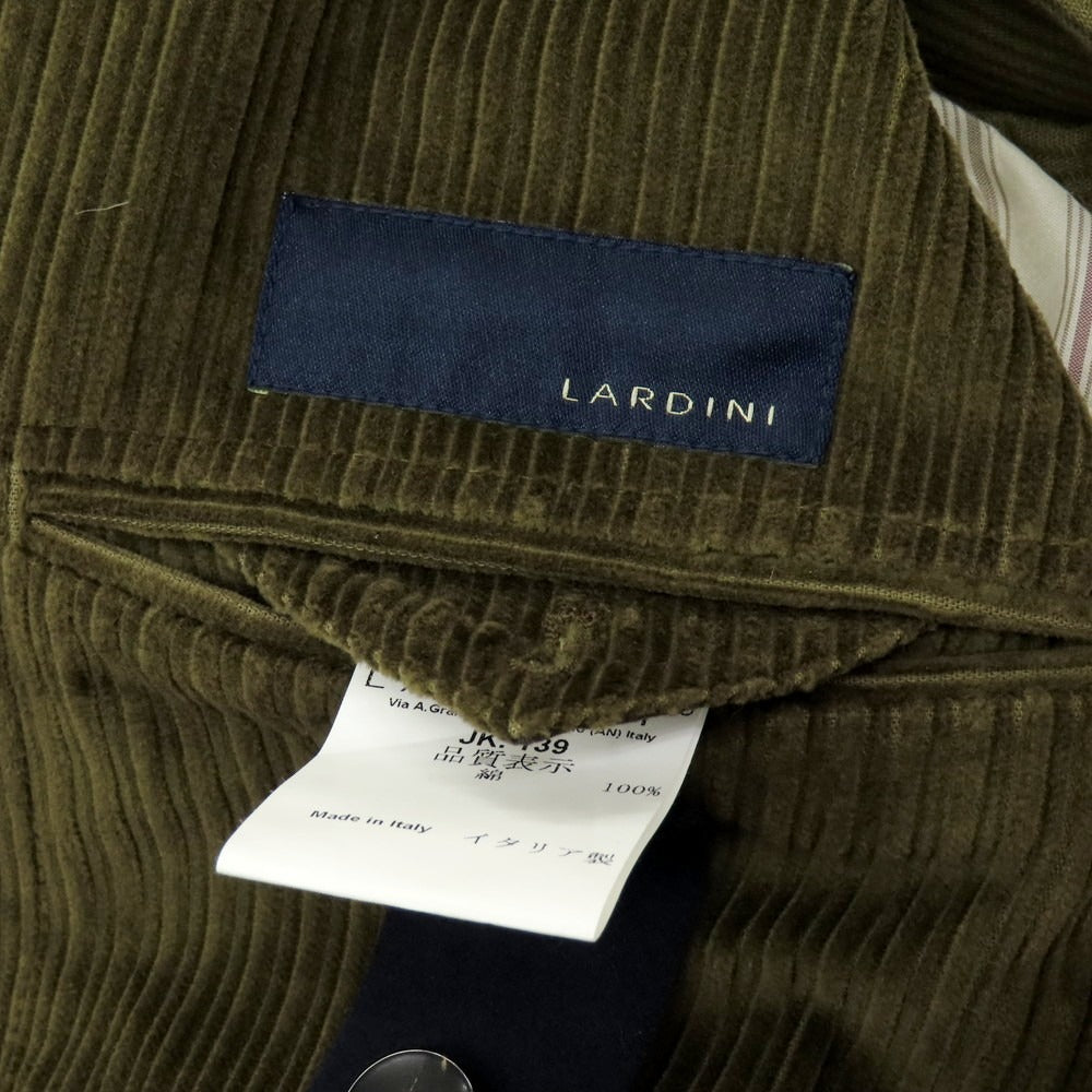 【中古】ラルディーニ LARDINI コーデュロイ カジュアルジャケット オリーブ【サイズ46】【 状態ランクB 】【 メンズ 】[BPD]