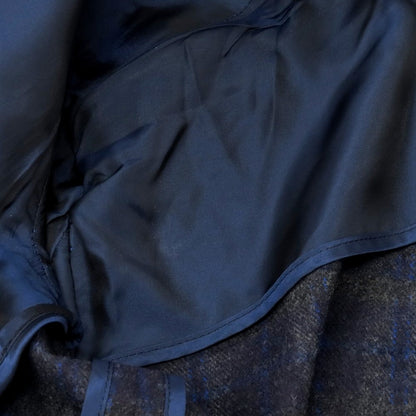 【中古】タリアトーレ TAGLIATORE ツーピース ウール チェック テーラードジャケット ネイビー×グレー【 46 】【 状態ランクB 】【 メンズ 】