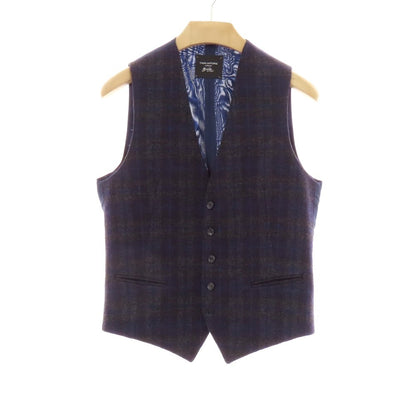 【中古】タリアトーレ TAGLIATORE ツーピース ウール チェック テーラードジャケット ネイビー×グレー【 46 】【 状態ランクB 】【 メンズ 】