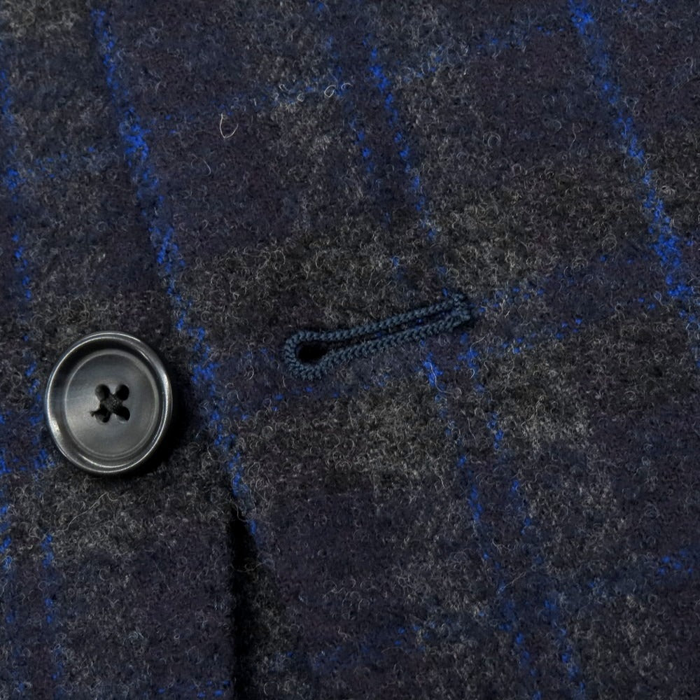 【中古】タリアトーレ TAGLIATORE ツーピース ウール チェック テーラードジャケット ネイビー×グレー【 46 】【 状態ランクB 】【 メンズ 】