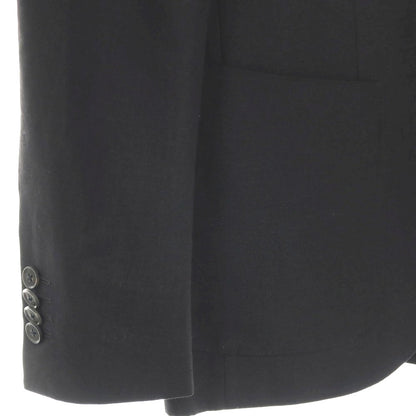 【中古】【未使用】カルーゾ CARUSO リネンウール 3B テーラードジャケット ブラック【サイズ46】【 状態ランクS 】【 メンズ 】