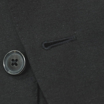 【中古】【未使用】カルーゾ CARUSO リネンウール 3B テーラードジャケット ブラック【サイズ46】【 状態ランクS 】【 メンズ 】