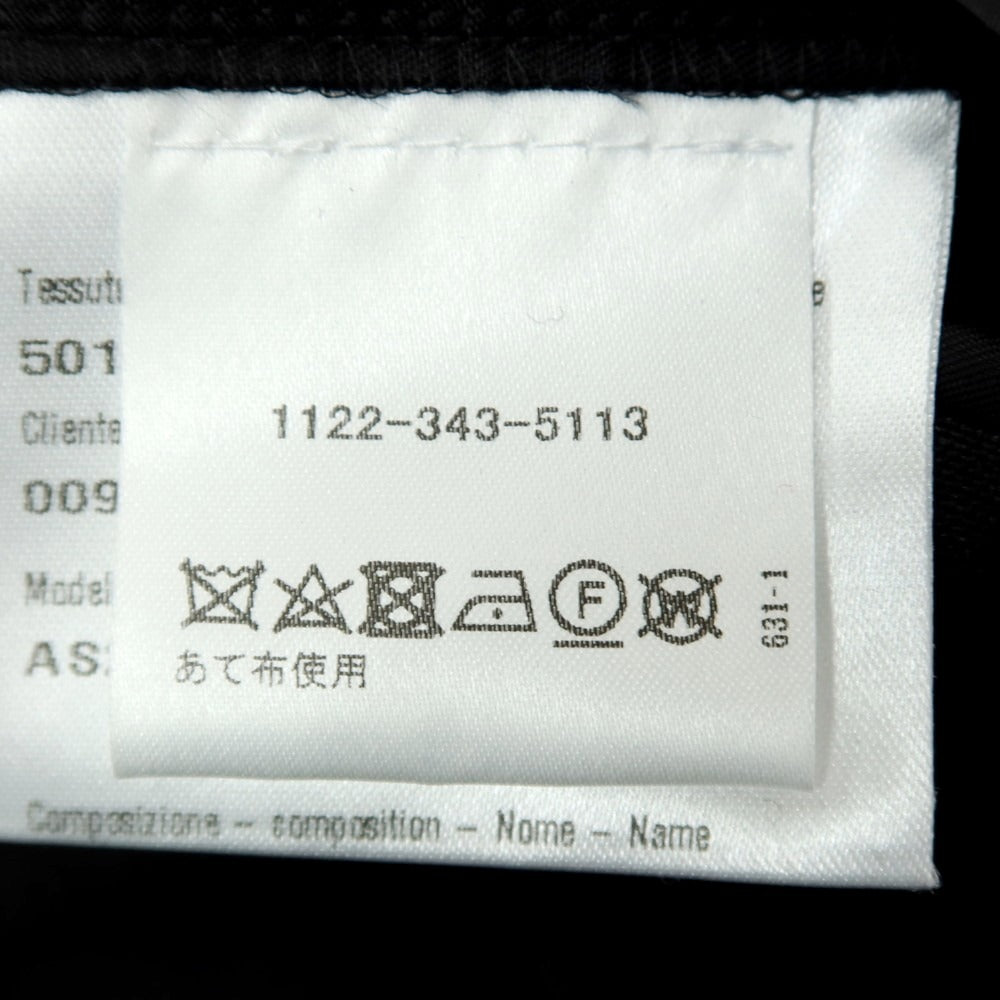 【中古】【未使用】カルーゾ CARUSO リネンウール 3B テーラードジャケット ブラック【サイズ46】【 状態ランクS 】【 メンズ 】