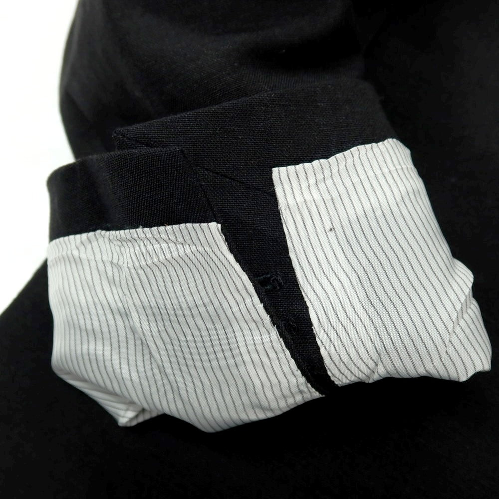 【中古】【未使用】カルーゾ CARUSO リネンウール 3B テーラードジャケット ブラック【サイズ46】【 状態ランクS 】【 メンズ 】