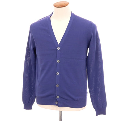 【中古】ザノーネ ZANONE ハイゲージ コットン カーディガン ブルーパープル系【サイズ48】【 状態ランクB 】【 メンズ 】
