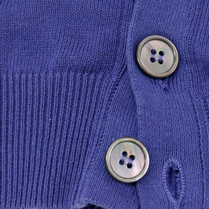 【中古】ザノーネ ZANONE ハイゲージ コットン カーディガン ブルーパープル系【サイズ48】【 状態ランクB 】【 メンズ 】