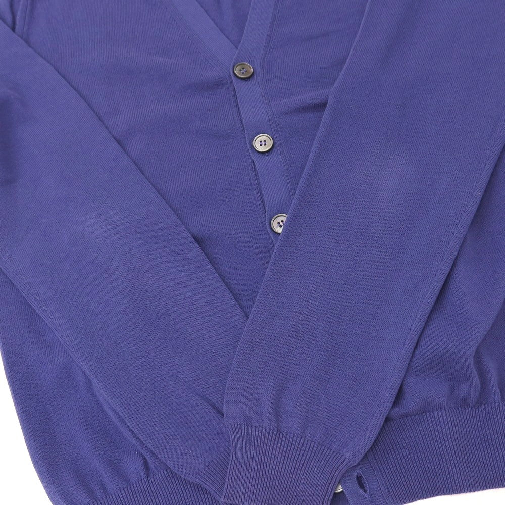 【中古】ザノーネ ZANONE ハイゲージ コットン カーディガン ブルーパープル系【サイズ48】【 状態ランクB 】【 メンズ 】