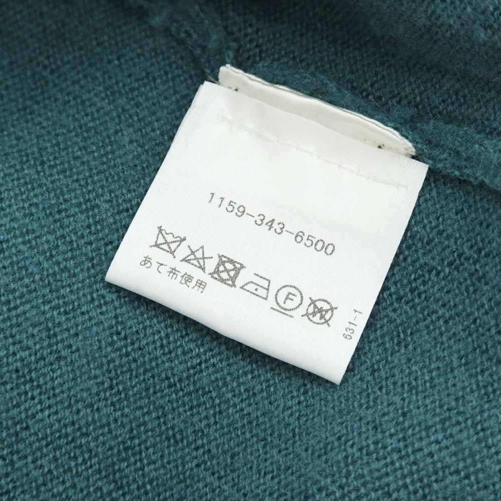 【中古】コーベルト COVERT ウール クルーネック プルオーバーニット グリーン【サイズ表記なし（S位）】【 状態ランクC 】【 メンズ 】[BPD]