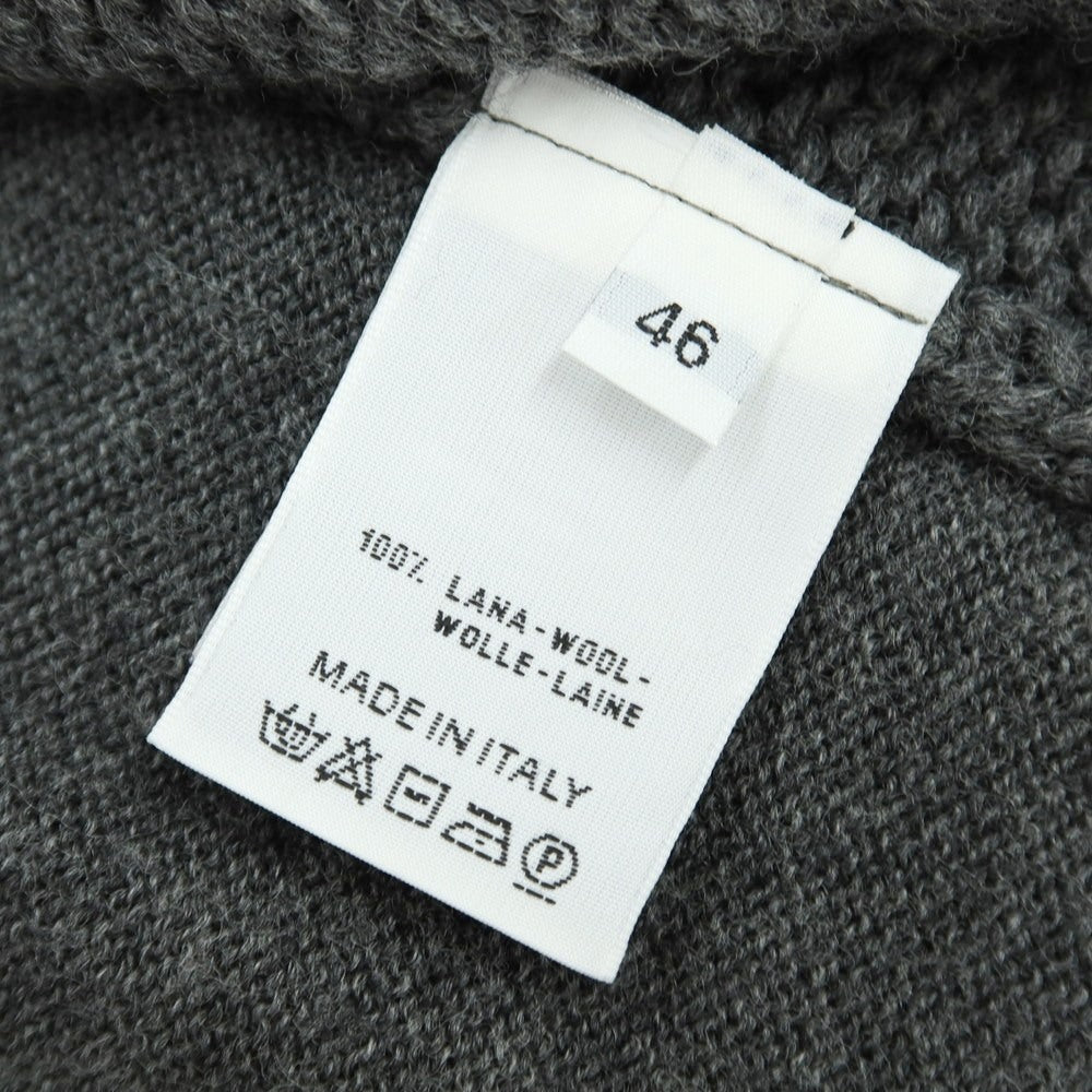 【中古】クルチアーニ CRUCIANI ウール クルーネック プルオーバーニット グレー【 46 】【 状態ランクB 】【 メンズ 】