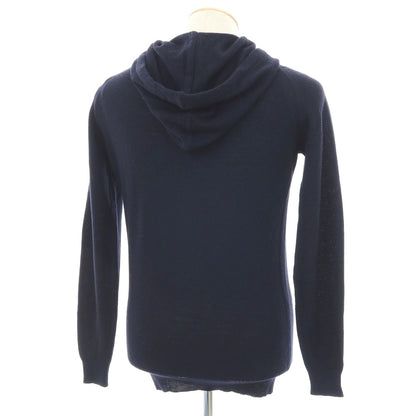 【中古】ジョンスメドレー JOHN SMEDLEY ウール ニット プルオーバー パーカー ネイビー【 S 】【 状態ランクB 】【 メンズ 】