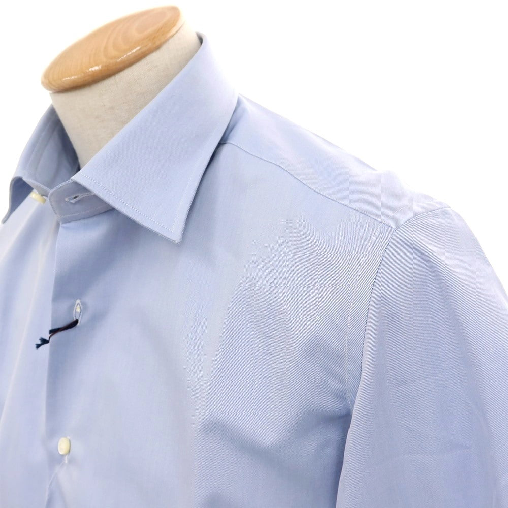 【中古】【未使用】エリコフォルミコラ ERRICO FORMICOLA コットン レギュラーカラー ドレスシャツ ライトブルー【 38 】【 状態ランクS 】【 メンズ 】