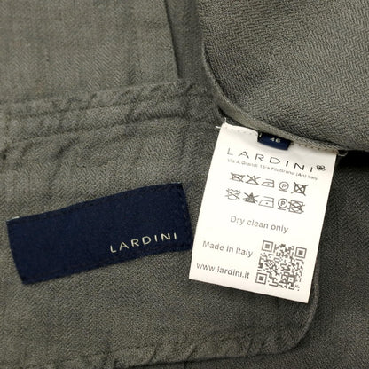 【中古】ラルディーニ LARDINI リネン カジュアル系ジレ ベスト グレー【サイズ46 REG】【 状態ランクB 】【 メンズ 】