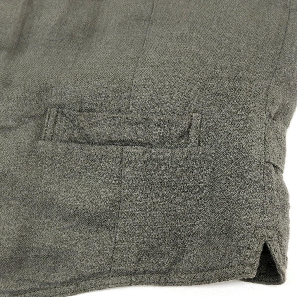 【中古】ラルディーニ LARDINI リネン カジュアル系ジレ ベスト グレー【サイズ46 REG】【 状態ランクB 】【 メンズ 】