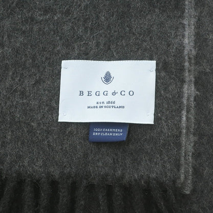【中古】ベグアンドコー BEGG&amp;CO カシミヤ マフラー グレー【 状態ランクA 】【 メンズ 】