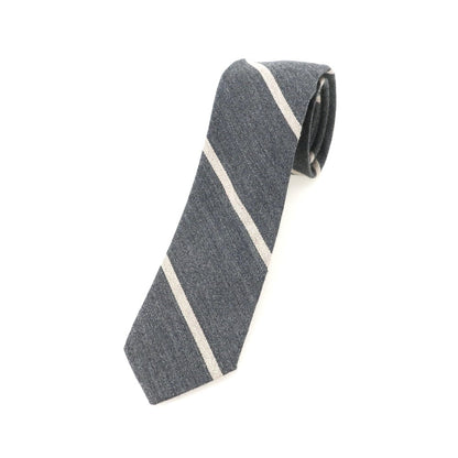 【中古】ジェイクルー J.CREW ウールシルク ストライプ柄ネクタイ グレー【 状態ランクA 】【 メンズ 】