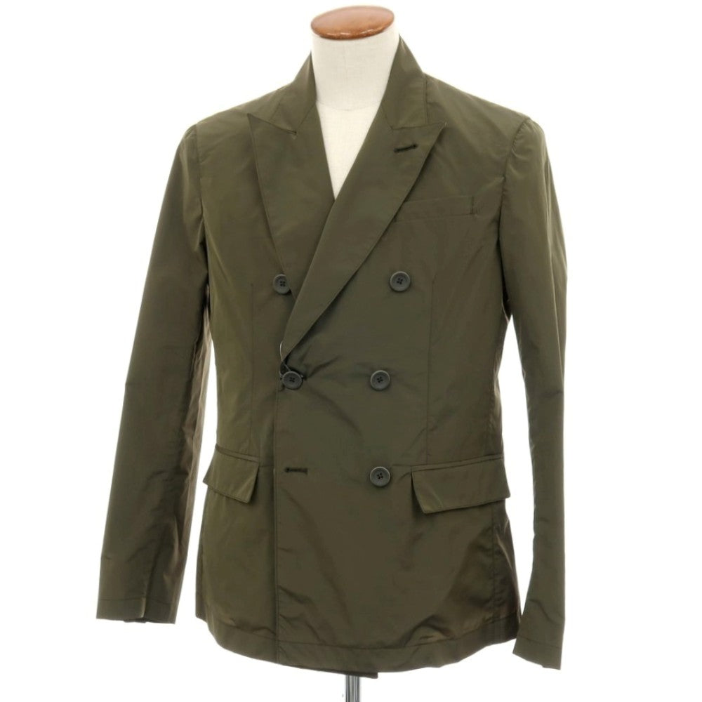 【新品】ヘルノ Herno ポリエステル ダブル6B カジュアルジャケット オリーブ【サイズ48】【 状態ランクN 】【 メンズ 】