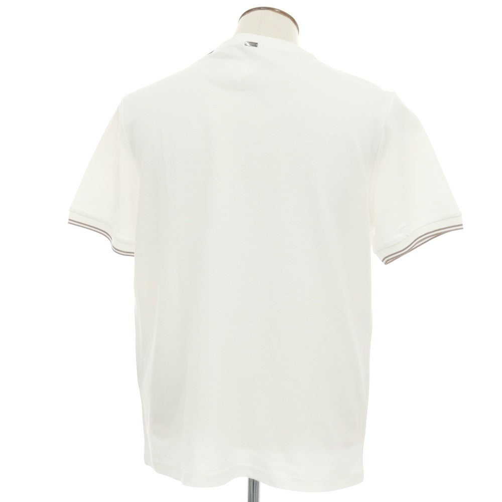 【新品】ヘルノ Herno コットン 鹿の子 クルーネック 半袖Ｔシャツ ホワイト【サイズ52】【 状態ランクN 】【 メンズ 】