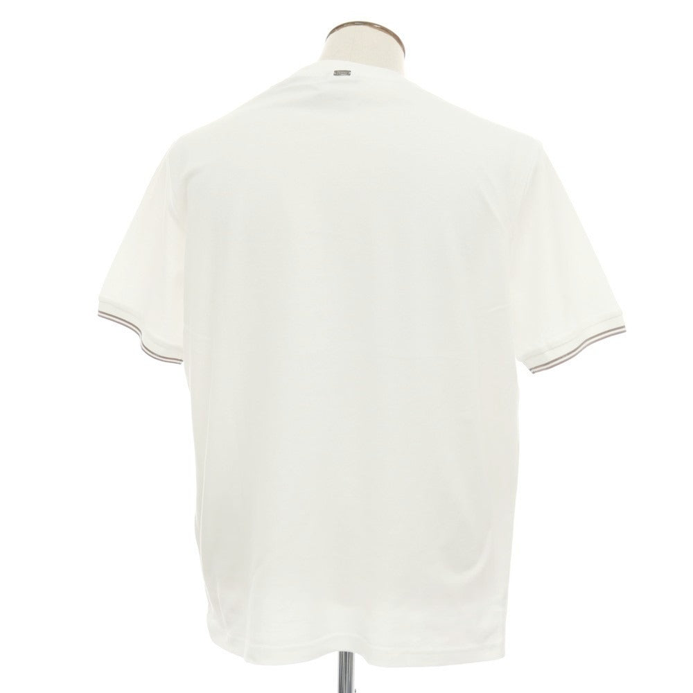【新品】ヘルノ Herno コットン 鹿の子 クルーネック 半袖Ｔシャツ ホワイト【サイズ54】【 状態ランクN 】【 メンズ 】