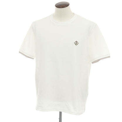 【新品】ヘルノ Herno コットン 鹿の子 クルーネック 半袖Ｔシャツ ホワイト【サイズ56】【 状態ランクN 】【 メンズ 】