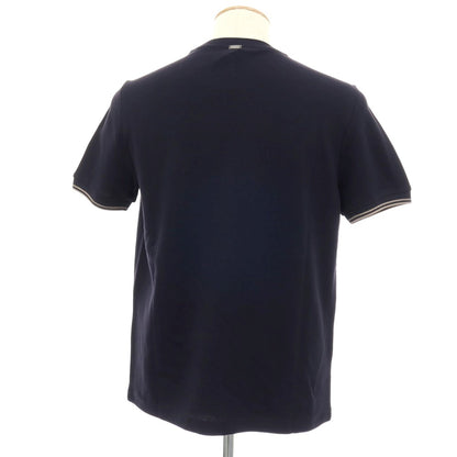 【SALE10%OFF/返品不可】【新品】ヘルノ Herno コットン 鹿の子 クルーネック 半袖Ｔシャツ ダークネイビー【 サイズ44 】【 状態ランクN 】【 メンズ 】