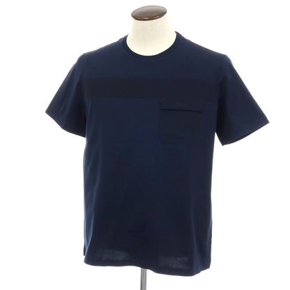 【SALE10%OFF/返品不可】【新品】ヘルノ Herno コットンポリウレタン クルーネック 半袖ポケットTシャツ ネイビー【 サイズ50 】【 状態ランクN 】【 メンズ 】