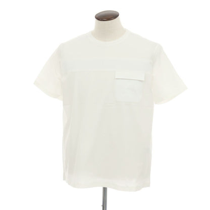【新品】ヘルノ Herno コットンポリウレタン クルーネック 半袖ポケットTシャツ ホワイト【サイズ50】【 状態ランクN 】【 メンズ 】