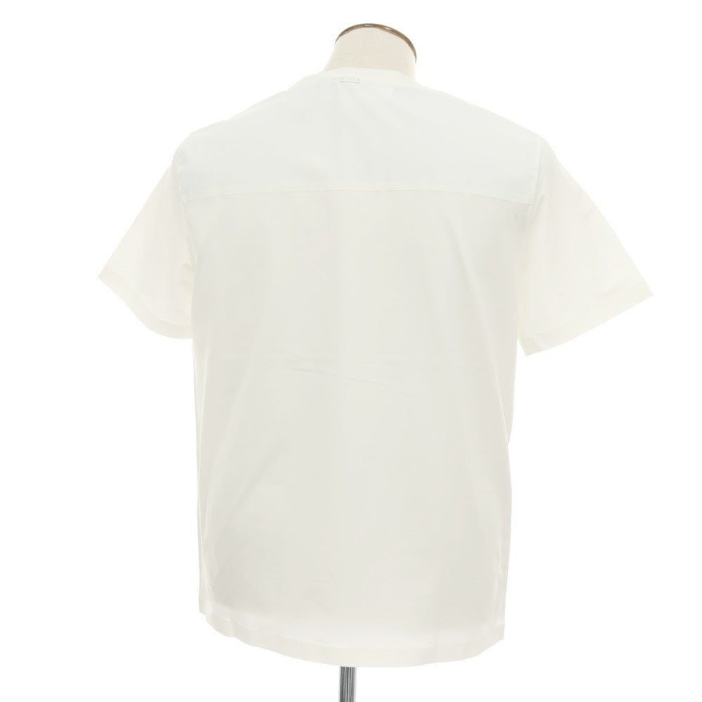 【新品アウトレット】ヘルノ Herno コットンポリウレタン クルーネック 半袖ポケットTシャツ ホワイト【サイズ52】【 状態ランクN- 】【 メンズ 】