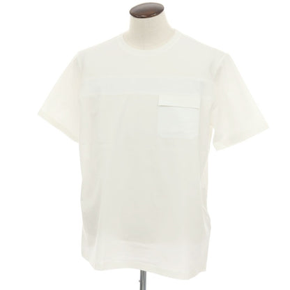【SALE10%OFF/返品不可】【新品】ヘルノ Herno コットンポリウレタン クルーネック 半袖ポケットTシャツ ホワイト【 サイズ54 】【 状態ランクN 】【 メンズ 】