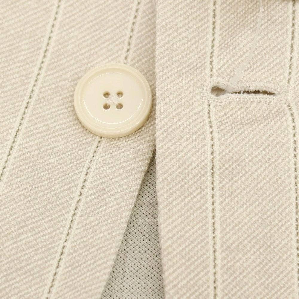 【新品】チルコロ1901 CIRCOLO 1901 コットン ジャージー ストライプ プリント 2B カジュアルジャケット ベージュ【サイズ48】【 状態ランクN 】【 メンズ 】