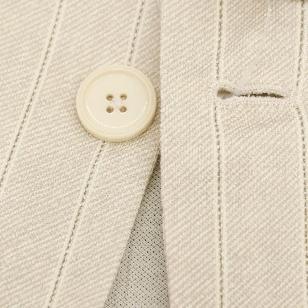 【新品】チルコロ1901 CIRCOLO 1901 コットン ジャージー ストライプ プリント 2B カジュアルジャケット ベージュ【サイズ54】【 状態ランクN 】【 メンズ 】