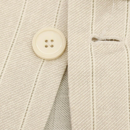 【新品】チルコロ1901 CIRCOLO 1901 コットン ジャージー ストライプ プリント 2B カジュアルジャケット ベージュ【サイズ54】【 状態ランクN 】【 メンズ 】