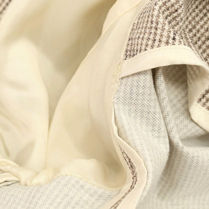 【新品アウトレット】チルコロ1901 CIRCOLO 1901 コットン ジャージー ハウンドトゥース プリント 2B カジュアルジャケット ベージュxホワイト【サイズ50】【 状態ランクN- 】【 メンズ 】