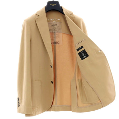 【新品】チルコロ1901 CIRCOLO 1901 コットン ジャージー 2B カジュアルジャケット ベージュ【サイズ46】【 状態ランクN 】【 メンズ 】