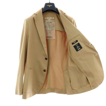 【新品】チルコロ1901 CIRCOLO 1901 コットン ジャージー 2B カジュアルジャケット オリーブベージュ系【サイズ46】【 状態ランクN 】【 メンズ 】