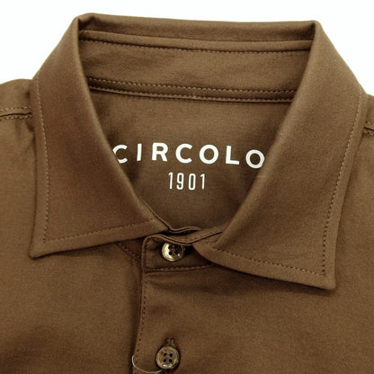 【新品】チルコロ1901 CIRCOLO 1901 コットン 半袖ポロシャツ カーキブラウン【サイズM】【 状態ランクN 】【 メンズ 】