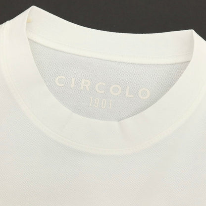 【新品】チルコロ1901 CIRCOLO 1901 ストレッチ コットン クルーネック 半袖Ｔシャツ ホワイト【サイズM】【 状態ランクN 】【 メンズ 】