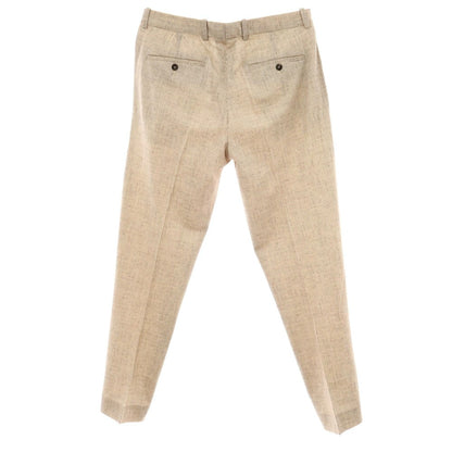 【新品】チルコロ1901 CIRCOLO 1901 コットン ジャージー ハウンドトゥース プリント カジュアルスラックスパンツ ベージュxホワイト【サイズ50】【 状態ランクN 】【 メンズ 】