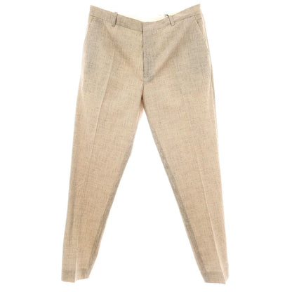 【新品】チルコロ1901 CIRCOLO 1901 コットン ジャージー ハウンドトゥース プリント カジュアルスラックスパンツ ベージュxホワイト【サイズ52】【 状態ランクN 】【 メンズ 】