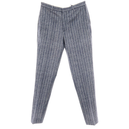 【新品】チルコロ1901 CIRCOLO 1901 コットン ジャージー ストライプ プリント カジュアルスラックスパンツ ネイビーxホワイト【サイズ48】【 状態ランクN 】【 メンズ 】