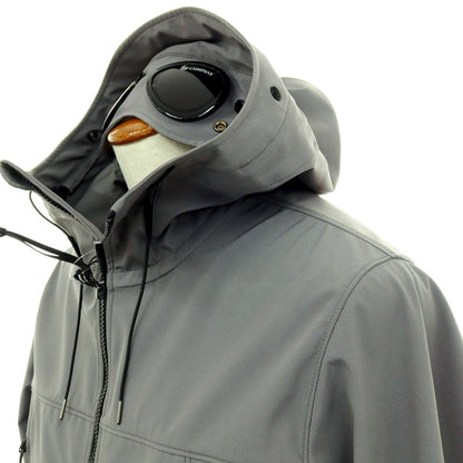 【新品】シーピーカンパニー C.P.Company ポリエステルポリウレタン ダブルジップ フーデッド シェルジャケット グレー【サイズM】【 状態ランクN 】【 メンズ 】