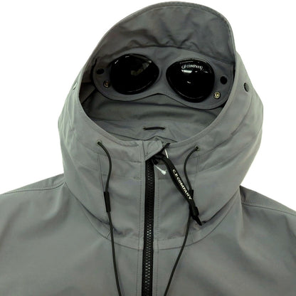 【新品】シーピーカンパニー C.P.Company ポリエステルポリウレタン ダブルジップ フーデッド シェルジャケット グレー【サイズM】【 状態ランクN 】【 メンズ 】