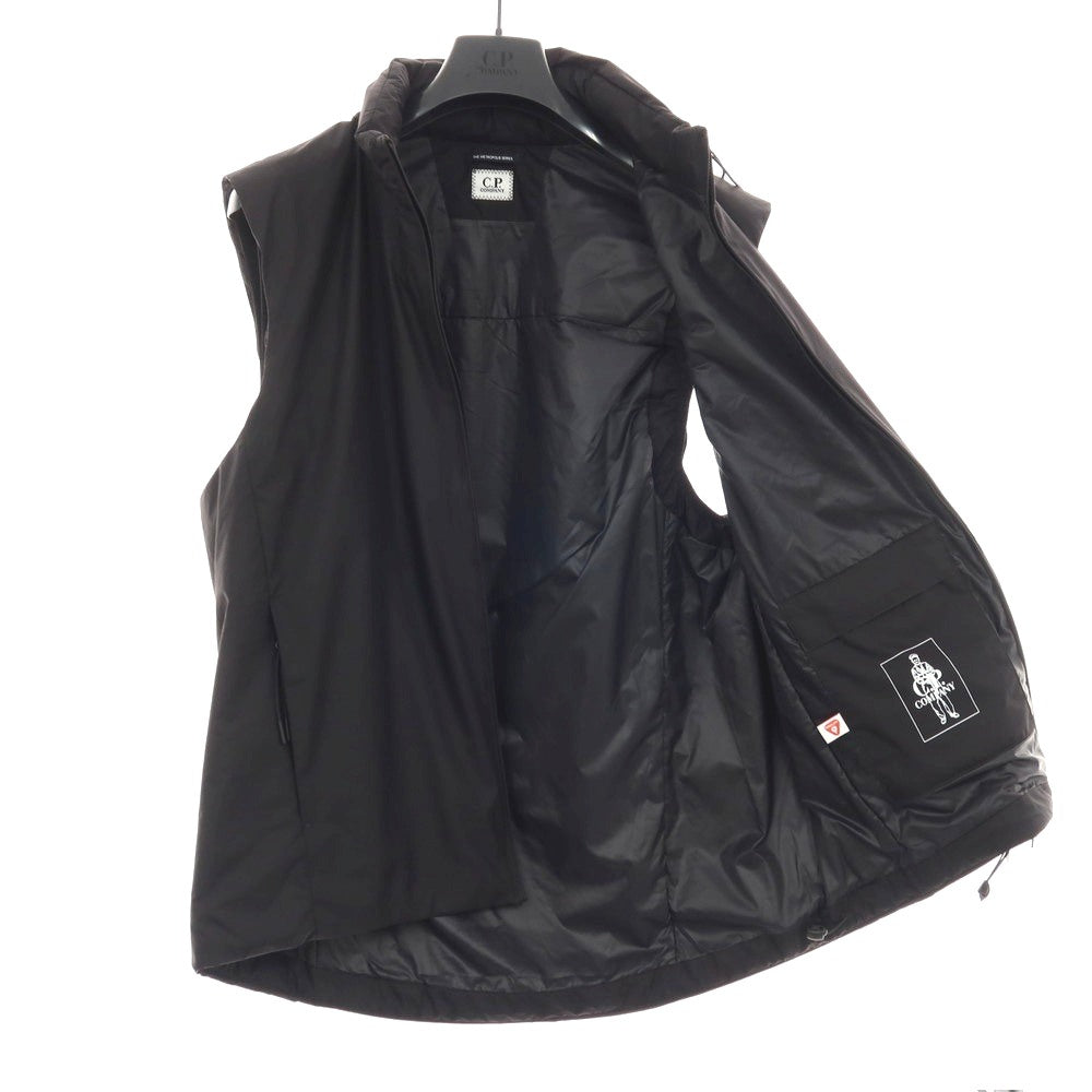 【新品】シーピーカンパニー C.P.Company PERTEX PRIMALOFT ナイロン スタンドカラー ジップアップ 中綿入り ベスト ブルゾン ブラック【サイズXL】【 状態ランクN 】【 メンズ 】[APD]