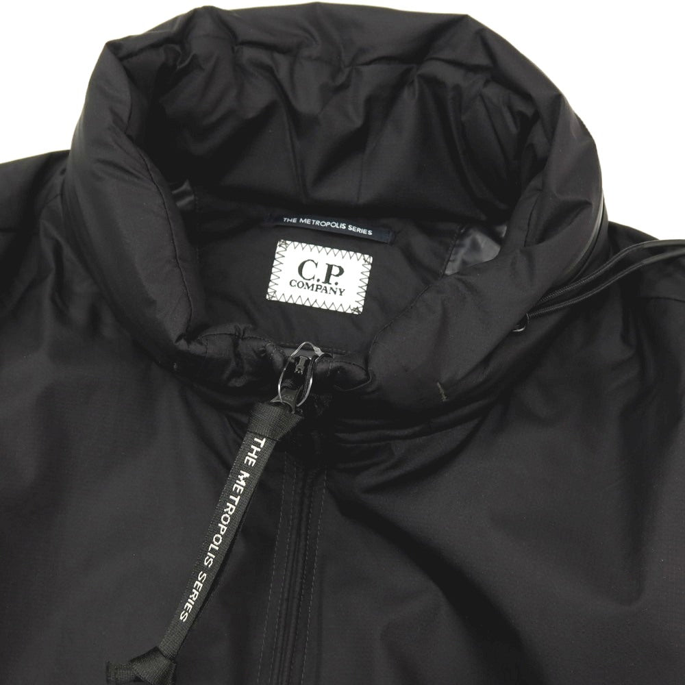 【新品】シーピーカンパニー C.P.Company PERTEX PRIMALOFT ナイロン スタンドカラー ジップアップ 中綿入り ベスト ブルゾン ブラック【サイズXL】【 状態ランクN 】【 メンズ 】