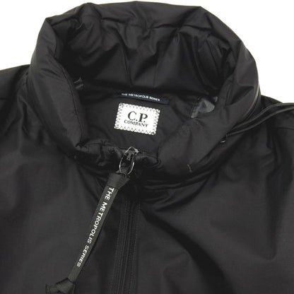 【新品】シーピーカンパニー C.P.Company PERTEX PRIMALOFT ナイロン スタンドカラー ジップアップ 中綿入り ベスト ブルゾン ブラック【サイズXL】【 状態ランクN 】【 メンズ 】