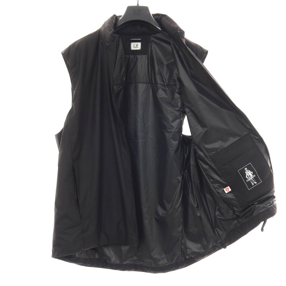 【新品】シーピーカンパニー C.P.Company PERTEX PRIMALOFT ナイロン スタンドカラー ジップアップ 中綿入り ベスト ブルゾン ブラック【サイズXXL】【 状態ランクN 】【 メンズ 】