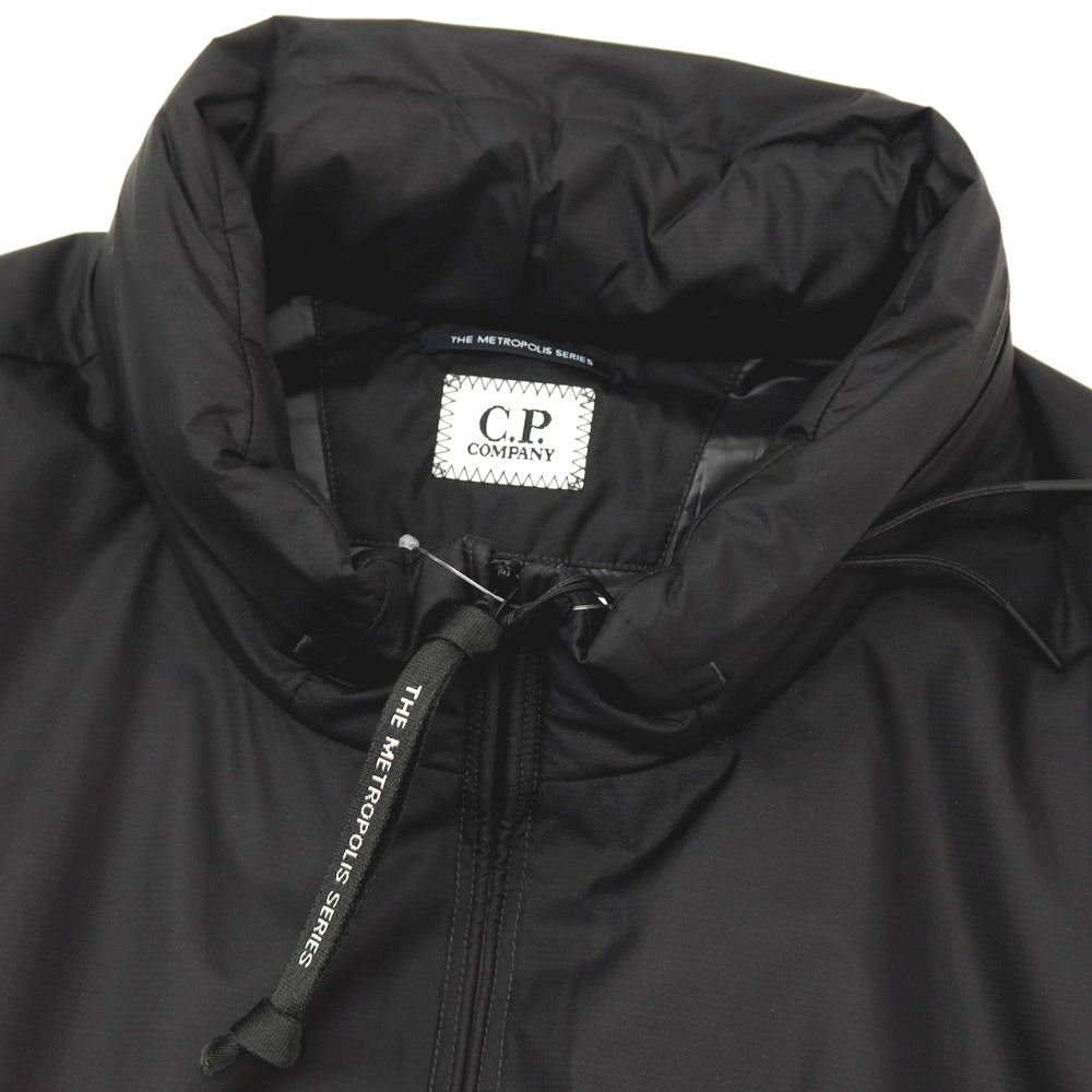 【新品】シーピーカンパニー C.P.Company PERTEX PRIMALOFT ナイロン スタンドカラー ジップアップ 中綿入り ベスト ブルゾン ブラック【サイズXXL】【 状態ランクN 】【 メンズ 】