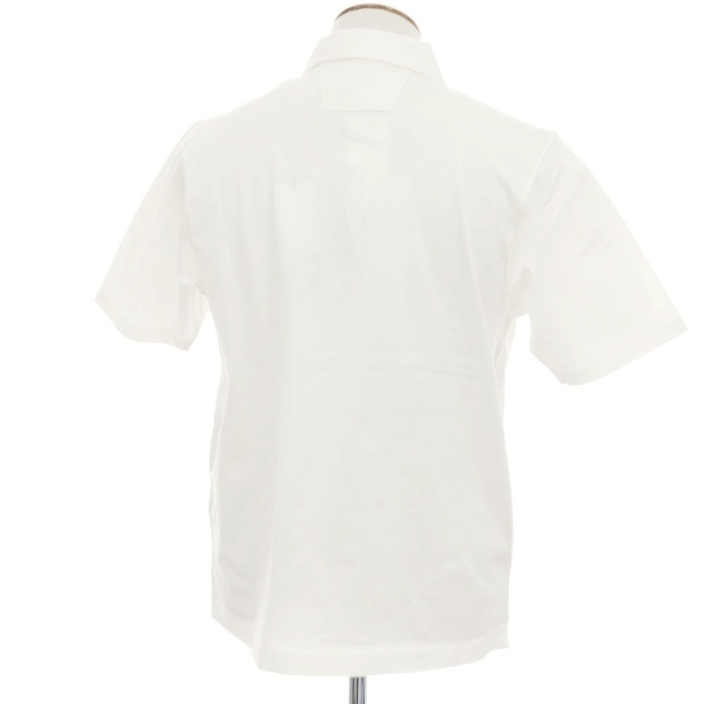 【新品アウトレット】シーピーカンパニー C.P.Company コットン ジップ 半袖ポロシャツ ホワイト【サイズM】【 状態ランクN- 】【 メンズ 】